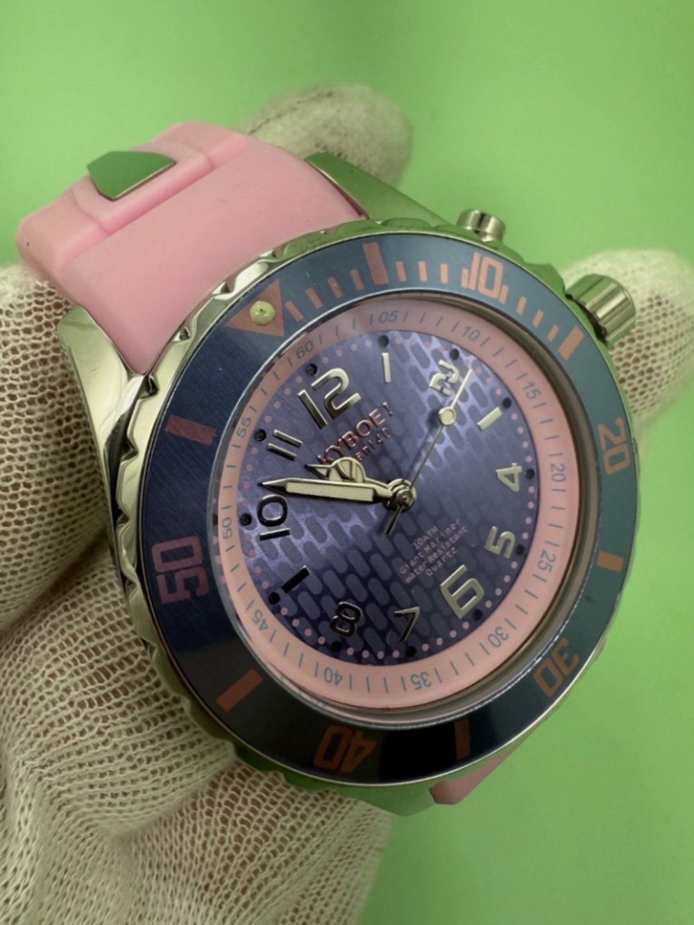 New KYBOE! Giant Mariner 40mm Pink 10ATM Water Resistance Watch SC13.40-008